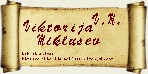 Viktorija Miklušev vizit kartica